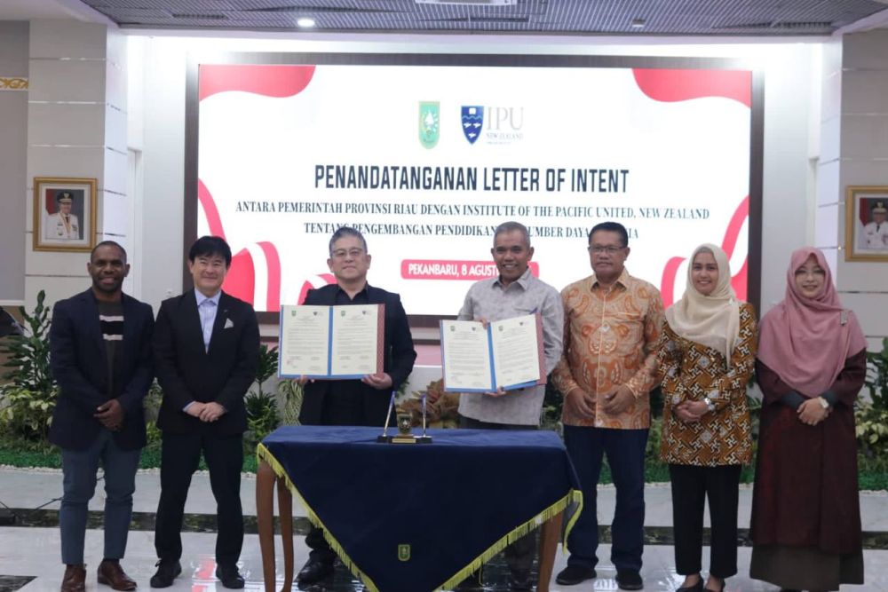 Tingkatkan Kualitas SDM, Pemprov Riau Jalin Kerja Sama dengan IPU New Zealand