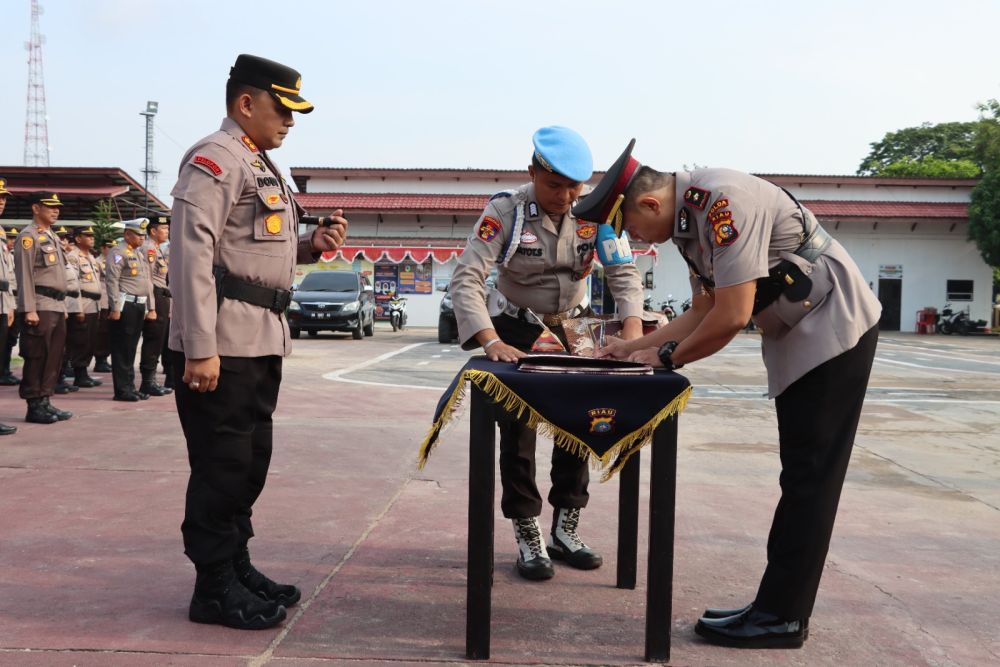 Kapolres Inhu Gelar Sertijab Wakapolres, Kapolsek Kelayang dan Batang Cinaku