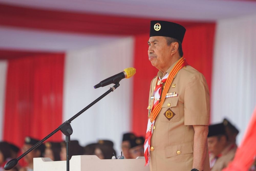 Pimpin Apel Hari Pramuka ke-62 Tahun 2023, Ini Harapan Gubri