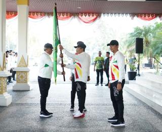 Lepas Keberangkatan Kontingen Popnas XVI 2023, Gubri Targetkan Riau Masuk 10 Besar