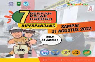 Program 7 Berkah Pajak Daerah Diperpanjang Hingga Akhir Tahun