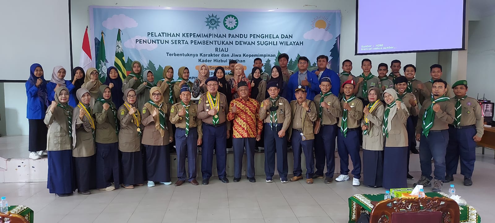Bentuk Dewan Sughli Riau, HW Riau Gelar Pelatihan Pandu Penghela dan Penuntun se Provinsi Riau 