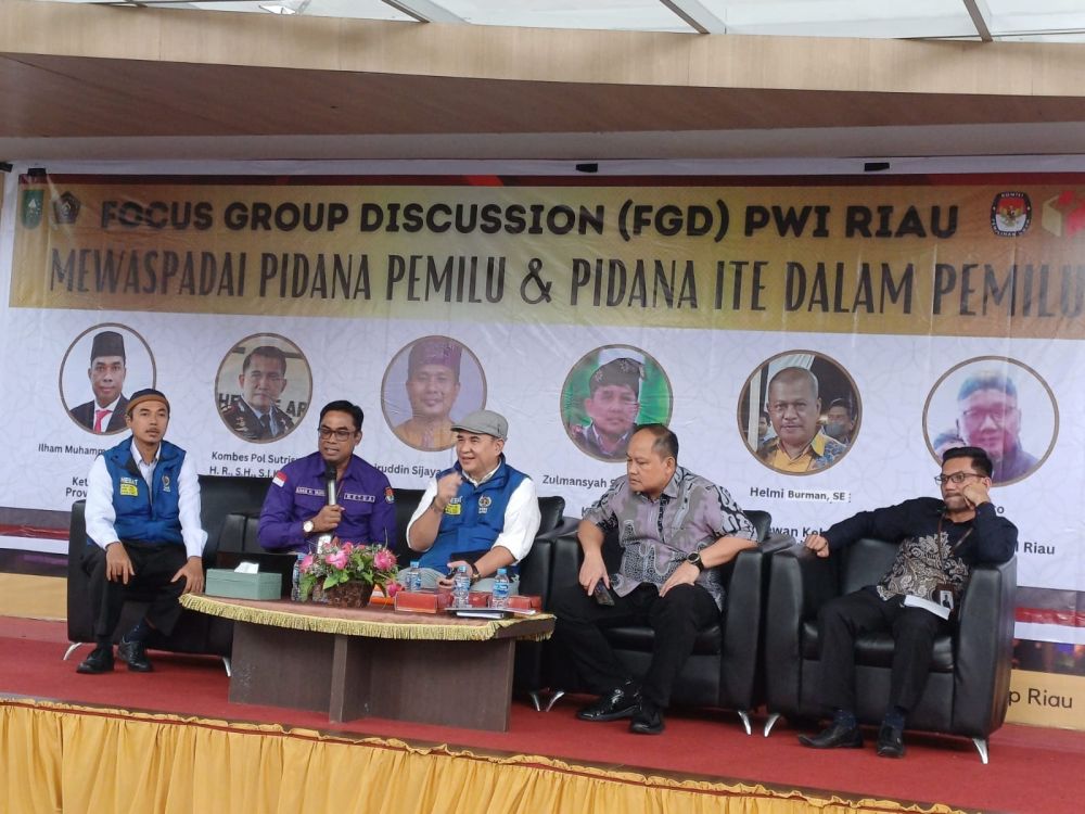 PWI, KPU, Bawaslu dan Polda Riau Deklarasi Melawan Hoaks