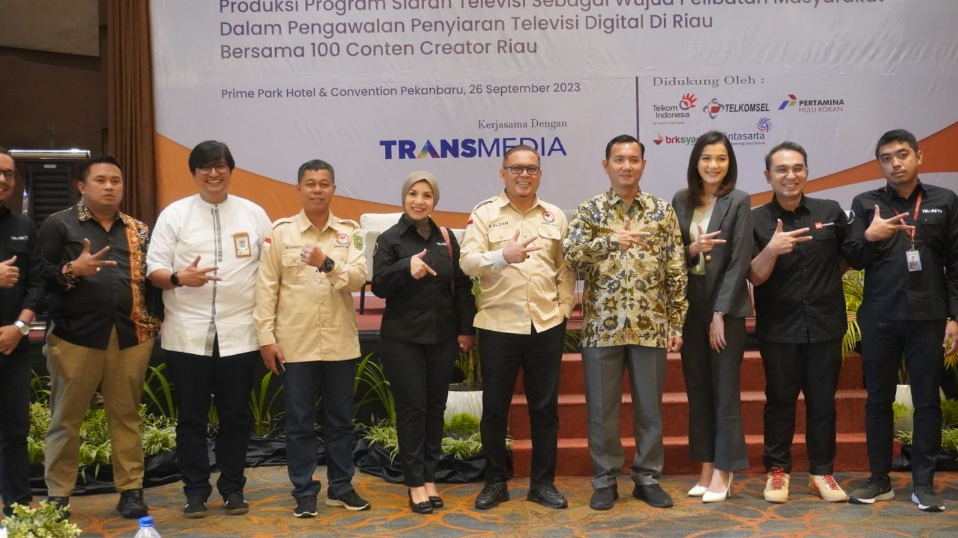 Ketua KPI Pusat Apresiasi Pencarian 100 Konten Kreator di Gelar KPID Riau 