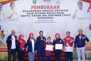 Ini Alasan PP SOIna Tunjuk Riau Sebagai Tuan Rumah TOT dan Kejurprov Senam Gymnastics