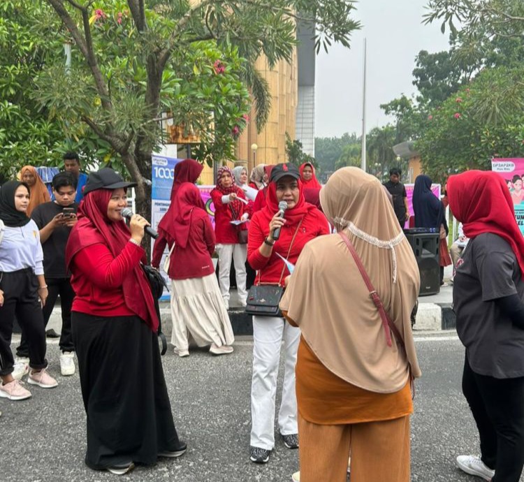 DP3AP2KB Ajak Warga Pekanbaru Cegah Stunting Saat CFD