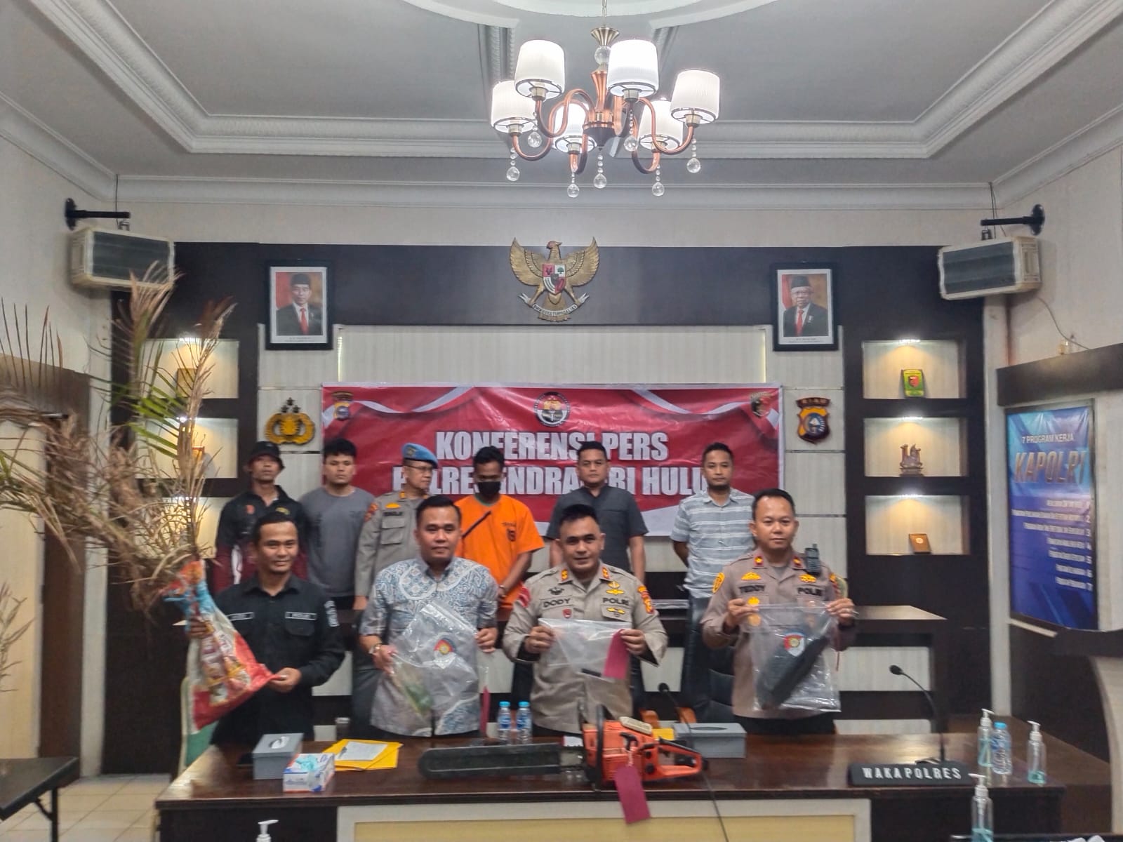 Polres Inhu Ungkap Kasus Karhutla di Desa Siambul, Pelaku Sengaja Bakar Lahan