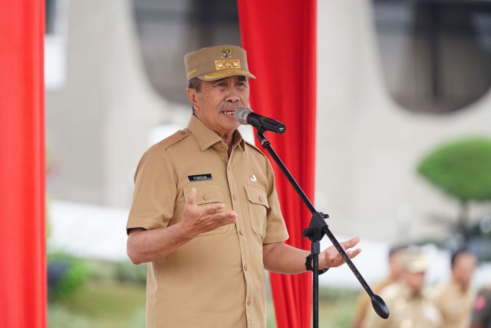 Pidato Akhir Jabatan Gubernur Syamsuar Dapat Tepukan Tangan Berkali-kali Dari ASN