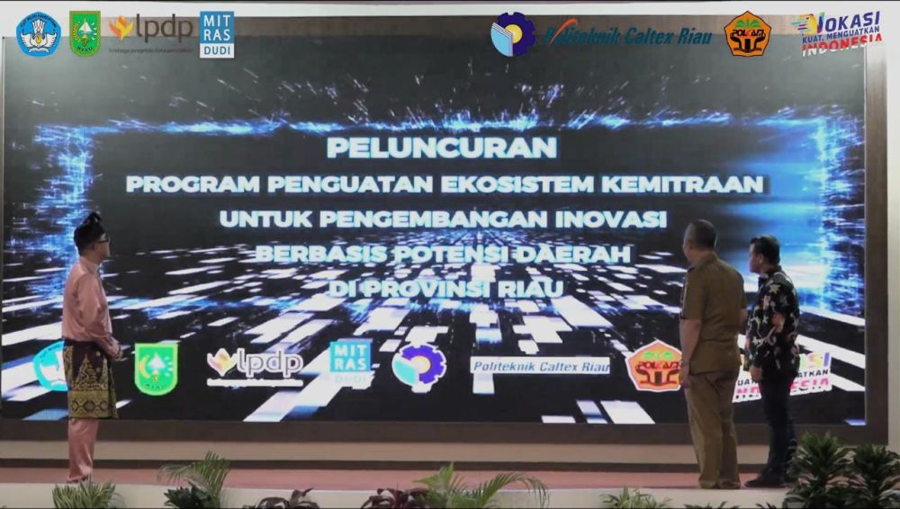 Penguatan Ekosistem Kemitraan Untuk Pengembangan Inovasi Berbasis Potensi Daerah Riau Resmi Diluncurkan