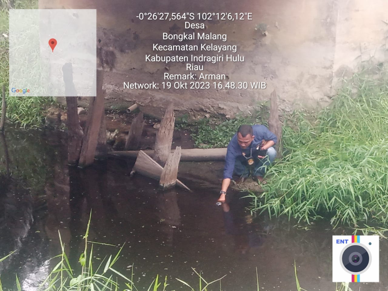 Limbah PT SIR Diduga Meluap Kesungai, Masyarakat Desa Menjerit