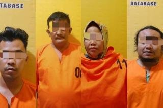 Empat Orang Debt Collector di Rohil Ditangkap Polisi Usai Culik Istri Nasabah