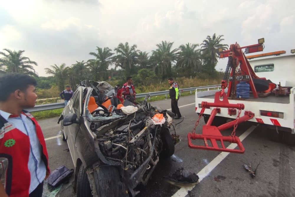 Insiden Maut Terjadi Lagi di Tol Pekanbaru-Dumai, Dua Orang Tewas