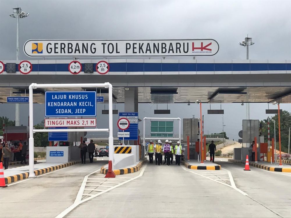 Setiap Hari 16 Ribu Kendaraan Melintas di Jalan Tol Pekanbaru-Dumai