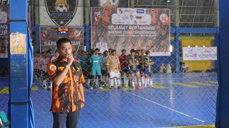Turnamen Futsal SAPMA PP CUP I Anggi Kurniawan: Semoga Lahir Bibit Atlet Cabor Futsal 