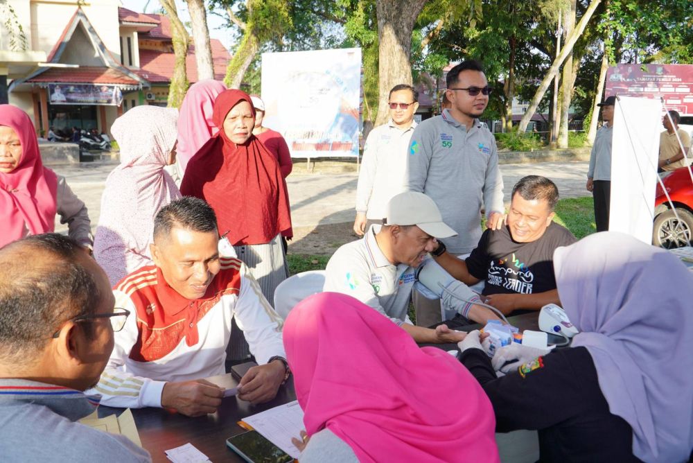 Peringati Hari Kesehatan Nasional Tahun 2023, Pemkab Kampar Gelar Pemeriksaan Kesehatan Gratis