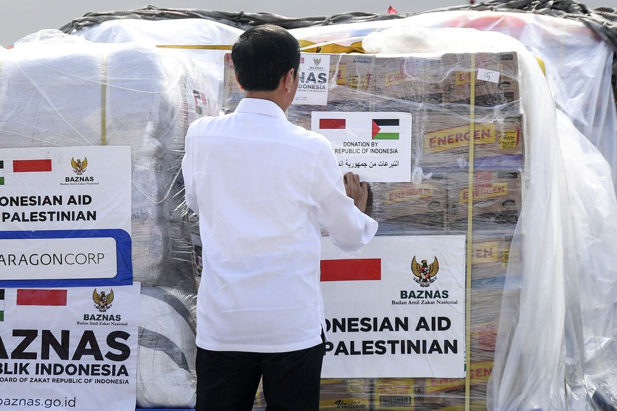 Presiden Lepas Bantuan Kemanusiaan Tahap ke-2 ke Palestina
