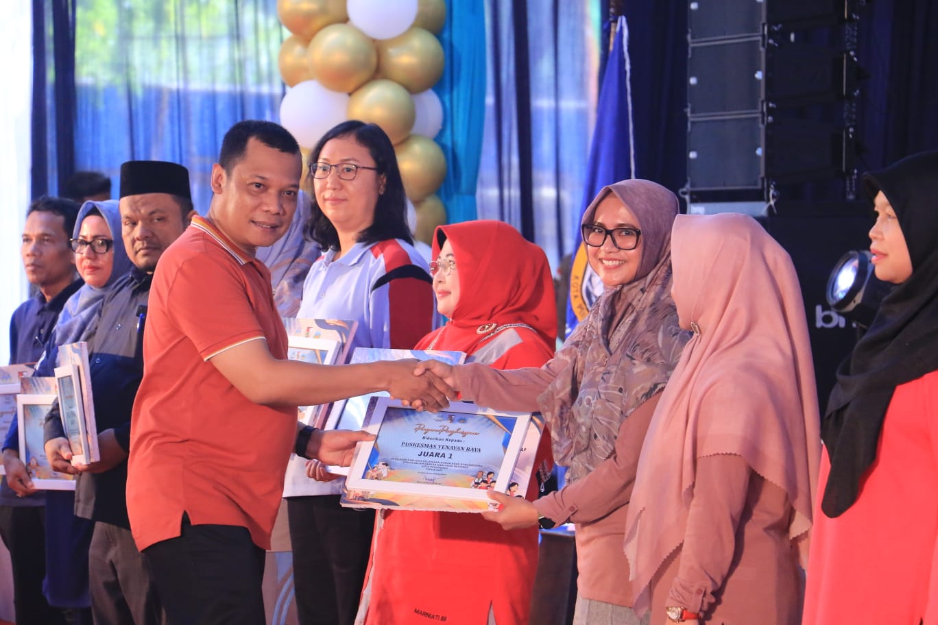 Puskesmas Tenayan Raya Raih Penghargaan Terbaik 1 Ramah Anak se Pekanbaru 