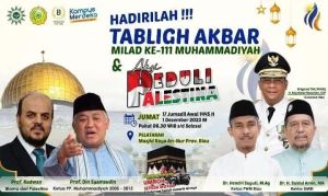 PW Muhammadiyah Riau Gelar Tablig Akbar, Ada Hadiah Paket Umrah hingga Sepeda Motor