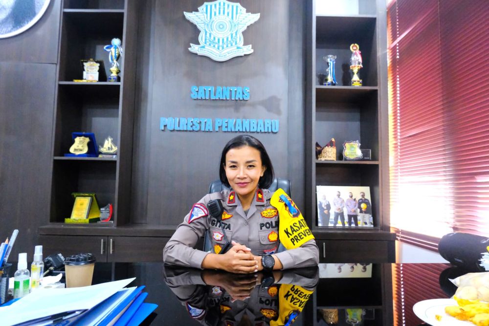 Kompol Gitta Beri Pesan ke Warga Pekanbaru Jelang Operasi Tertib Berkeselamatan
