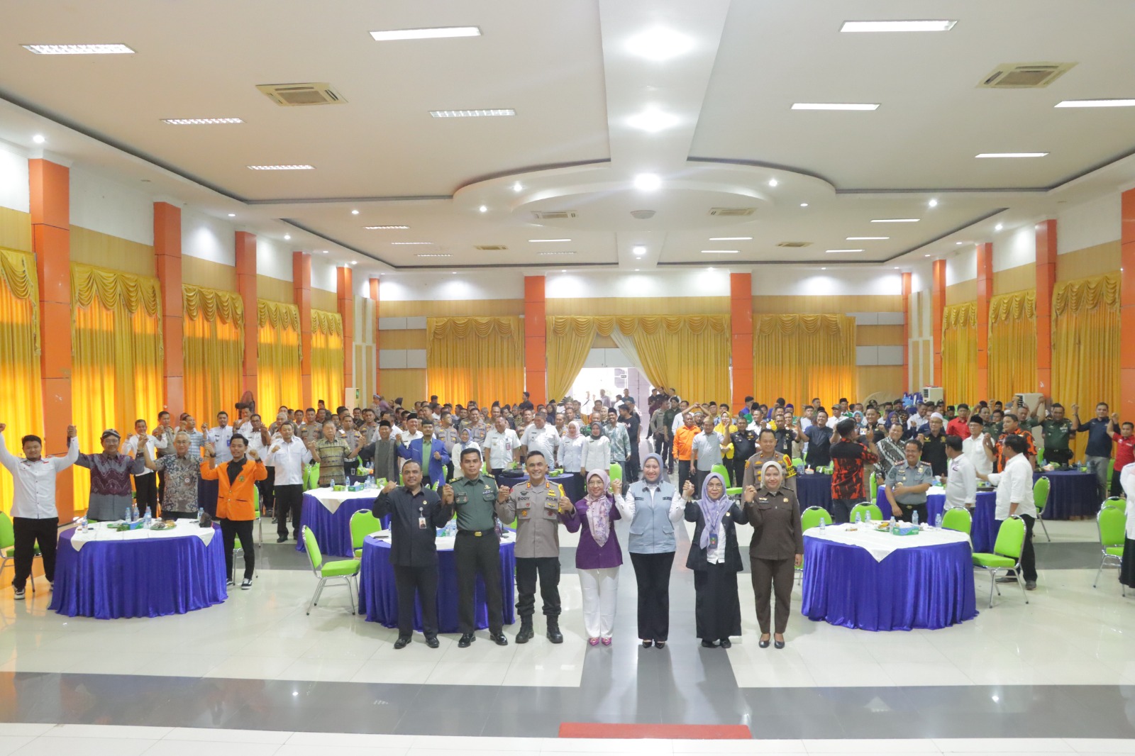 Deklarasi Pemilu Damai 2024, Kapolres Inhu Sampaikan 5 Faktor Terwujudnya Pemilu Damai 