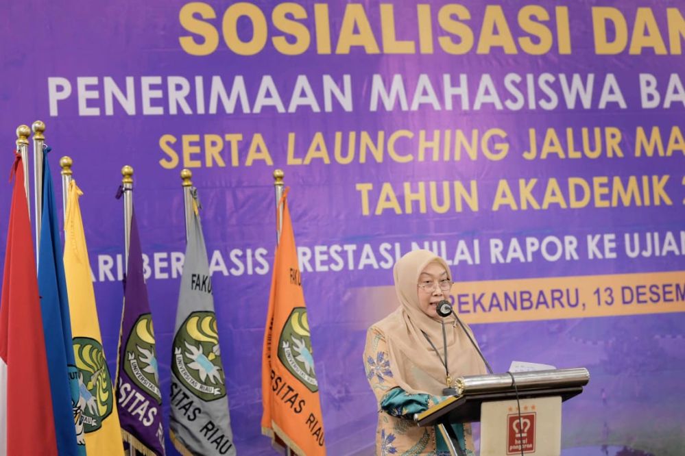 Rektor Unri Sosialisasi dan Buka Penerimaan Mahasiswa Baru