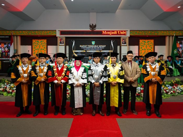 Tiga Guru Besar UIR Dikukuhkan Sekaligus, Ini Nama-namanya
