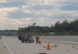 Kecelakaan di Jalan Tol Pekanbaru-Bangkinang, Toyota Avanza Ringsek