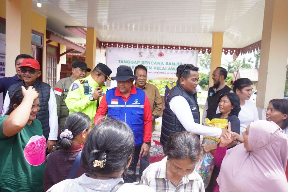 Rumah Dinas Kadis di Pelalawan Jadi Posko Banjir