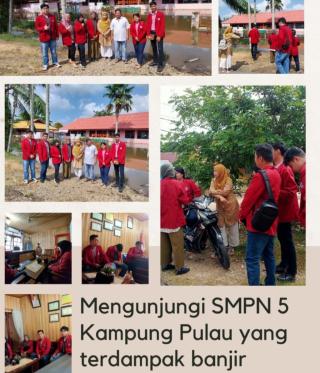 SMPN 05 Kampung Pulau Terendam Banjir Fasilitas Sekolah Terancam Rusak 