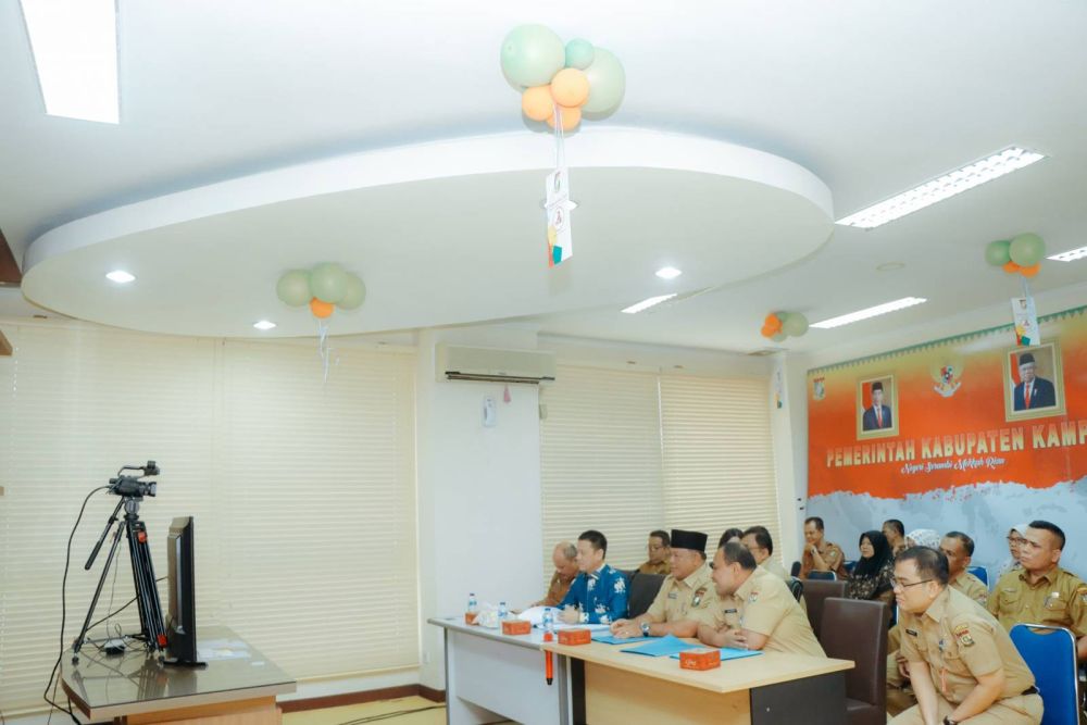 Rakor Pengendalian Inflasi Bersama Kemendagri, Ini yang Disampaikan Pj Bupati Kampar