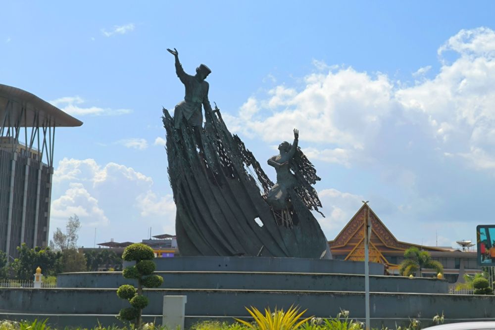 Pelaku Perusakan Tugu Zapin Sudah Diamankan, Pj Gubri: Dinas PUPR Segera Perbaiki
