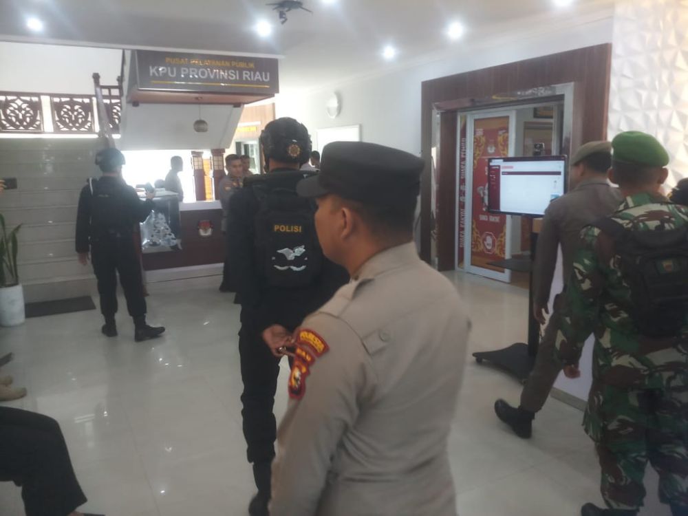 Pleno KPU Riau, Polda Intensifkan Pengamanan