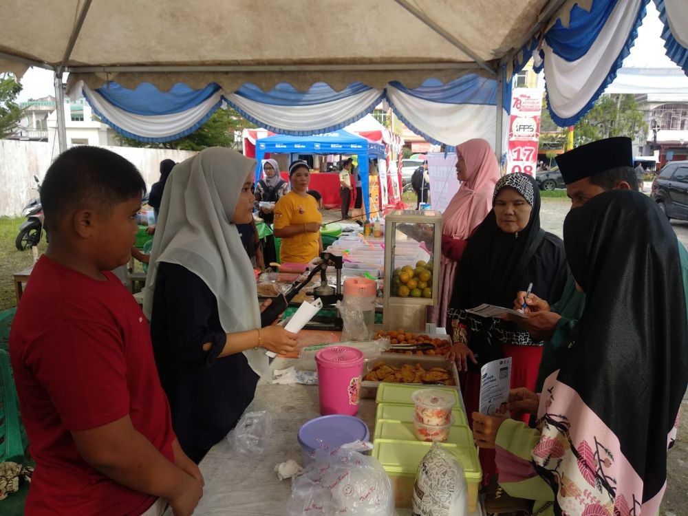 Tim BPJPH Lakukan Sosialisasi WHO 2024 di Bazar Ramadan Siak