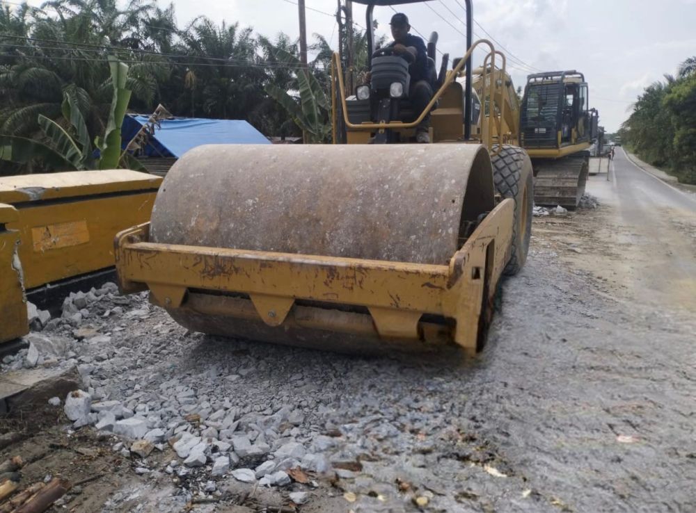 Gerak Cepat, Abutment Jembatan Teluk Sungkai Inhu Kembali Fungsional