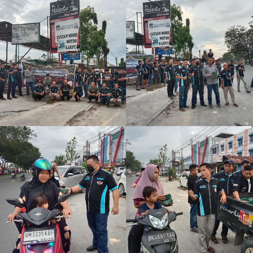 PLC pengda Pekanbaru Berbagi Takjil Gratis di Basecamp Jalan SM Amin Binawidya�