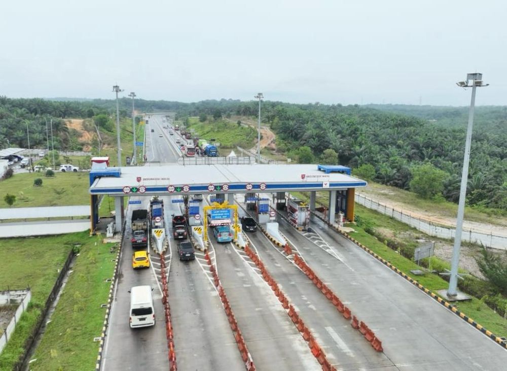 Libur Akhir Pekan di Riau, Volume Kendaraan Melintas di Tol Meningkat Signifikan