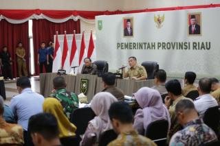Pj Gubri Sampaikan Perkembangan Riau Kepada Banggar DPR RI