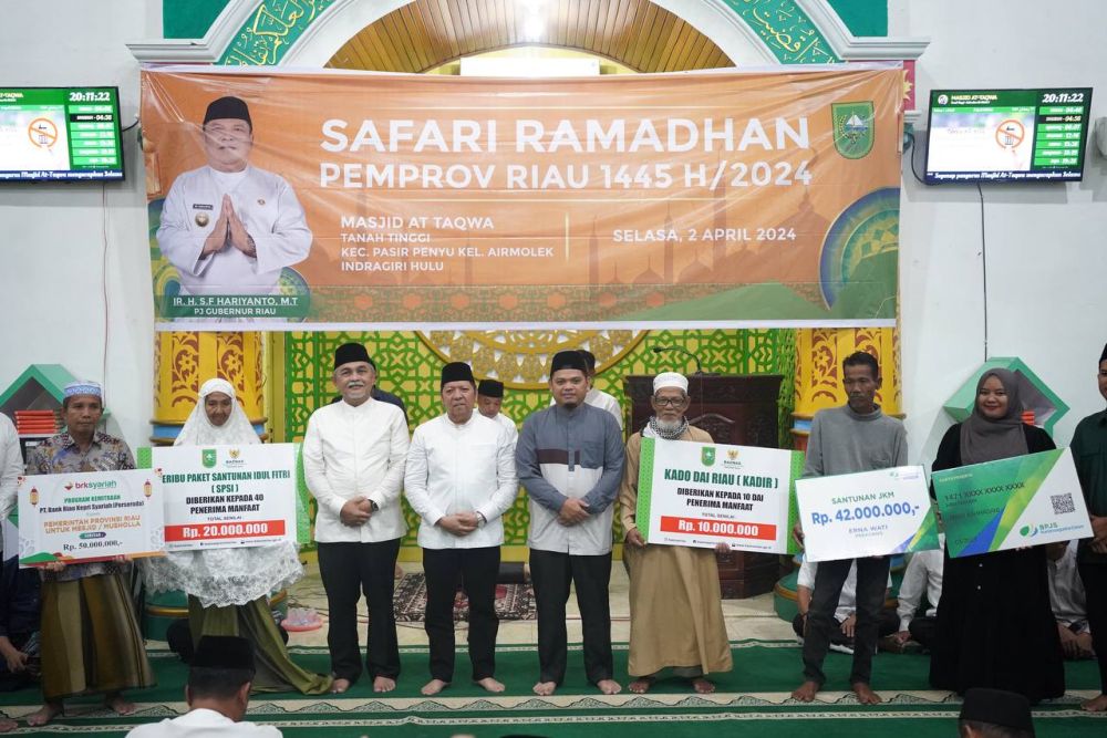 Ramadan Penuh Berkah, Pemprov Riau Salurkan Bantuan di Inhu