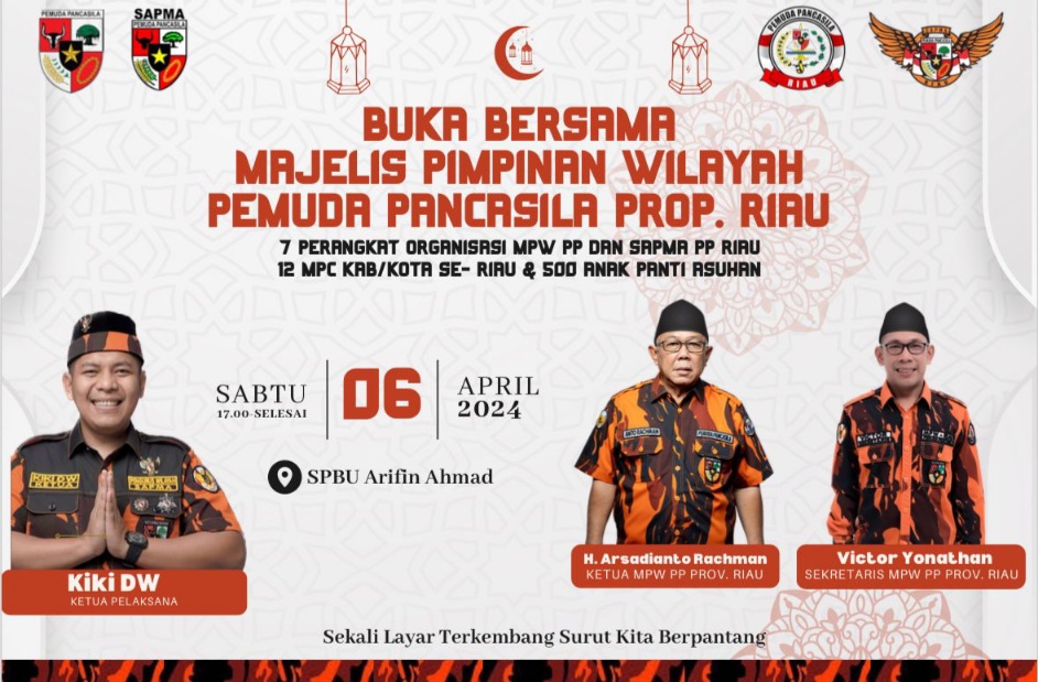 MPW Pemuda Pancasila Riau Gelar Buka Puasa dan Santuni 500 Anak Panti Asuhan