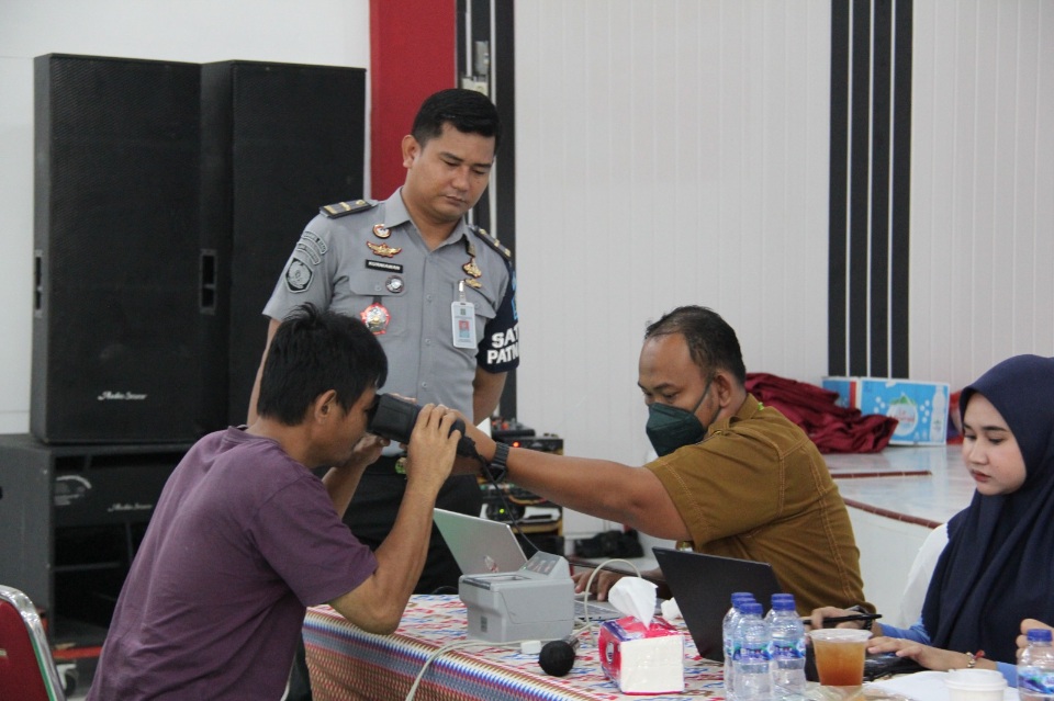 Lewat Disdukcapil Pekanbaru, Warga Binaan Lapas Kelas IIA Dilakukan Validasi Data