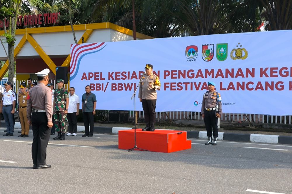 1.525 Personel Gabungan Siap Amankan Raker Apeksi, Gebyar BBI BBW, dan Lancang Kuning Carnival di Pekanbaru