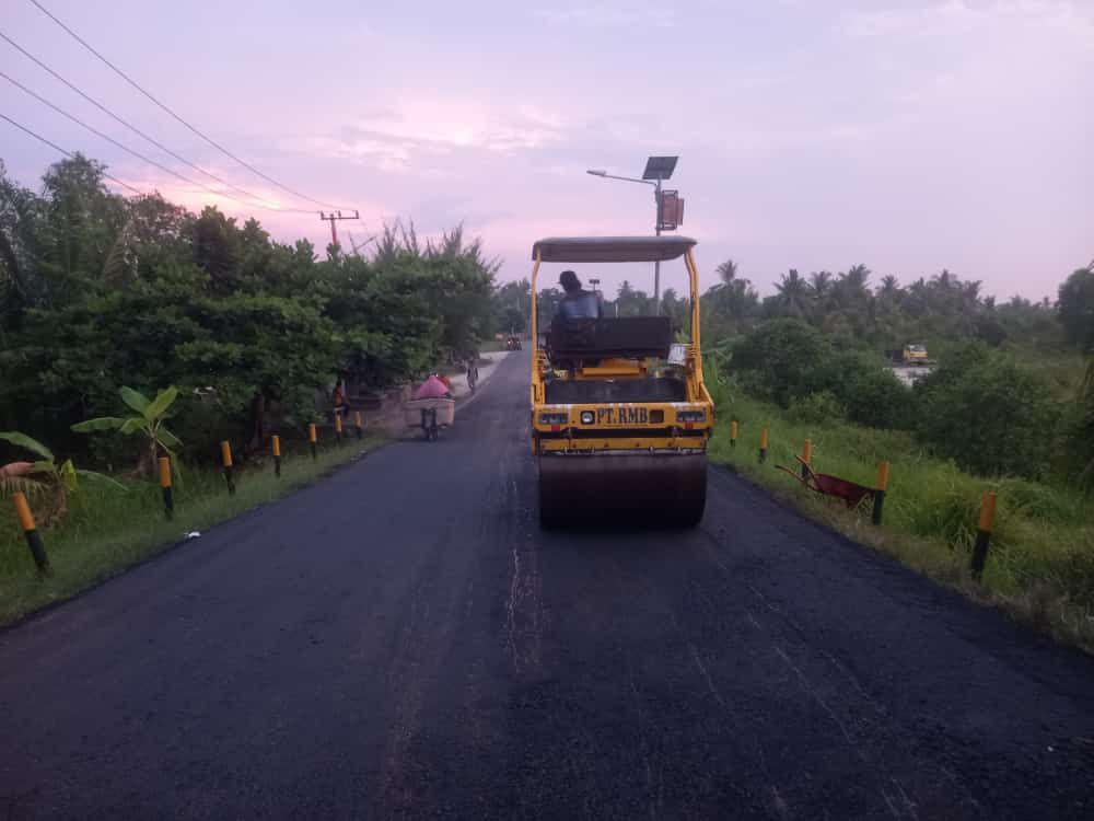 Pemprov Riau Gesa Pengaspalan Jalan Provinsi di Bengkalis