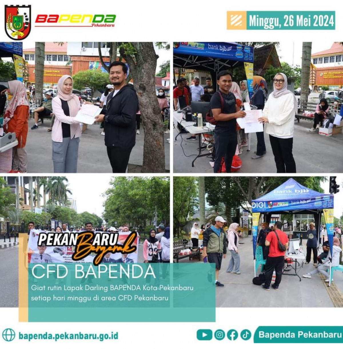 Lebih Mudah dan Praktis, Bapenda Kembali Gelar Lapak Darling di Lokasi CFD