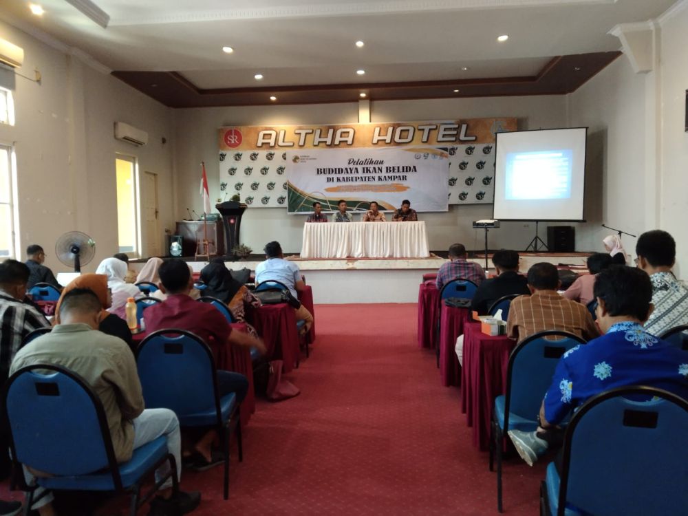 Pemkab Kampar Bersama Kementerian Perikanan dan Kelautan RI Gelar Pelatihan Budidaya Ikan Belida