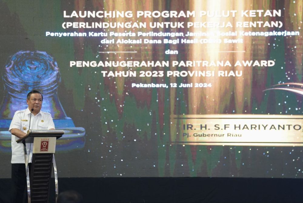 Launching Program PULUT KETAN, Pj Gubri Harap Lebih Banyak Pekerja di Riau Terlindungi