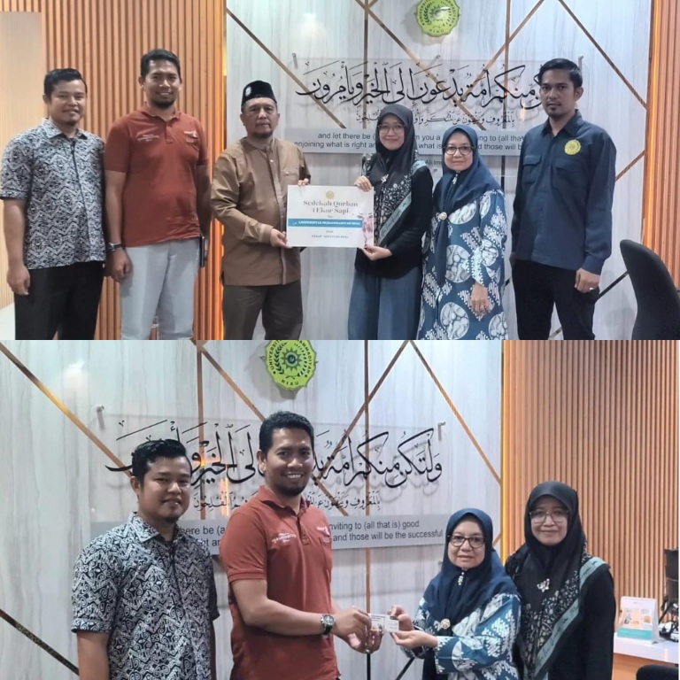 Jelang Iduladha, UMRI Serahkan Hewan Qurban Kepada STKIP Aisyiyah Riau