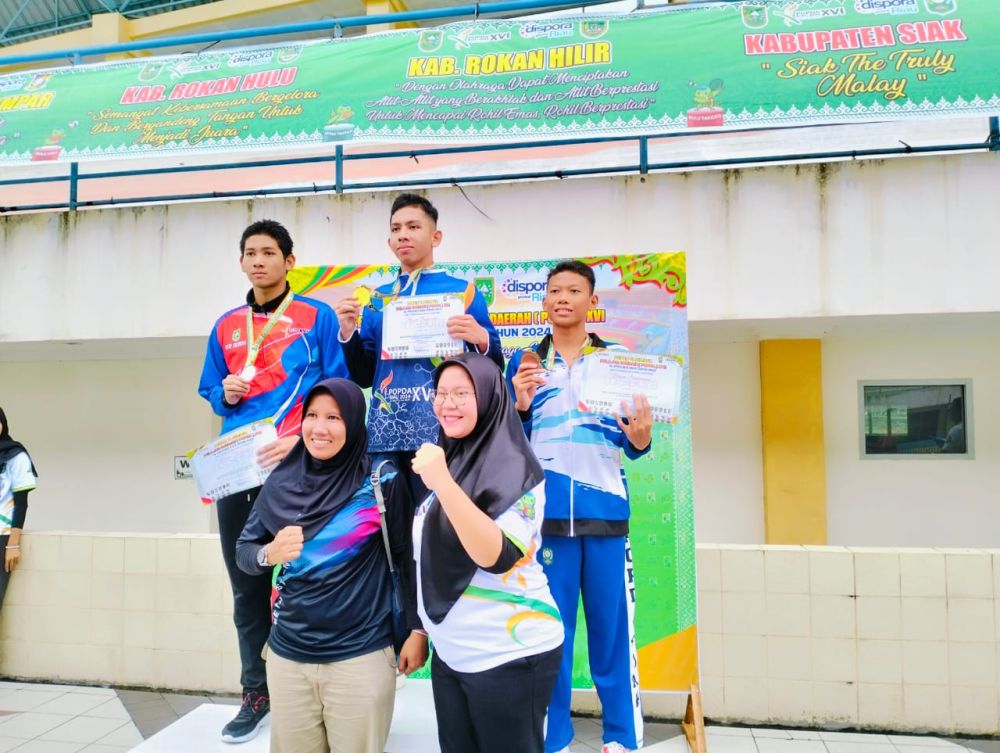 Cabor Renang Popda XVI, Pekanbaru Raih Perolehan Medali Sementara