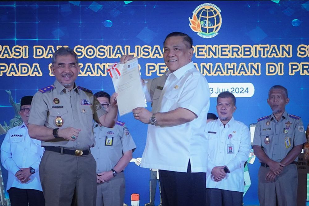 Kepala Kanwil BPN Riau Jelaskan Manfaat Layanan Sertipikat Elektronik Untuk Masyarakat