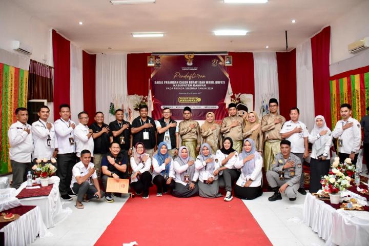 Hari Terakhir, Empat Pasang Balon Bupati dan Wakil Bupati Maju di Pilkada Kampar