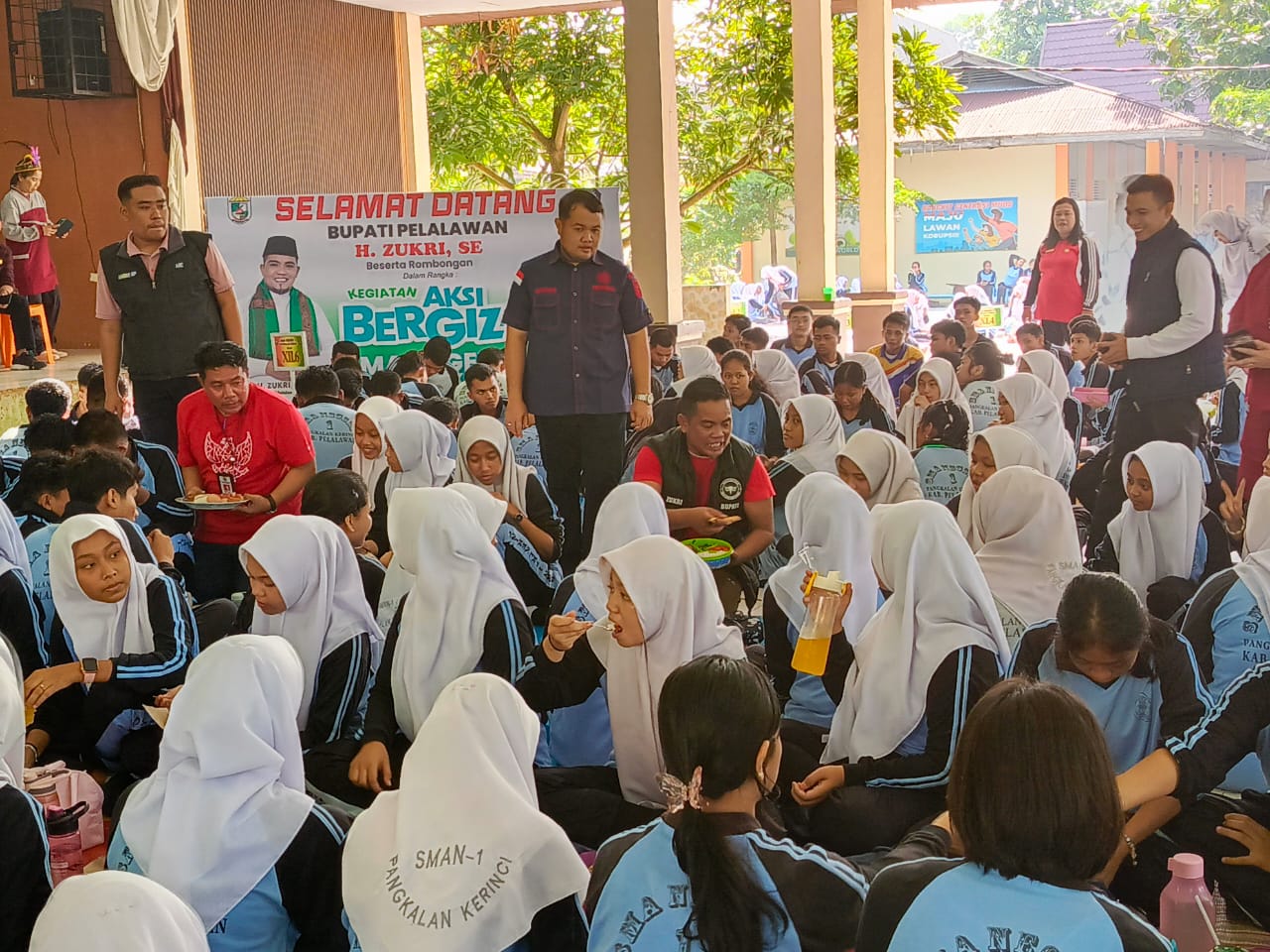 Bupati Zukri Hadiri Kegiatan Gerakan Nasional Aksi Bergizi